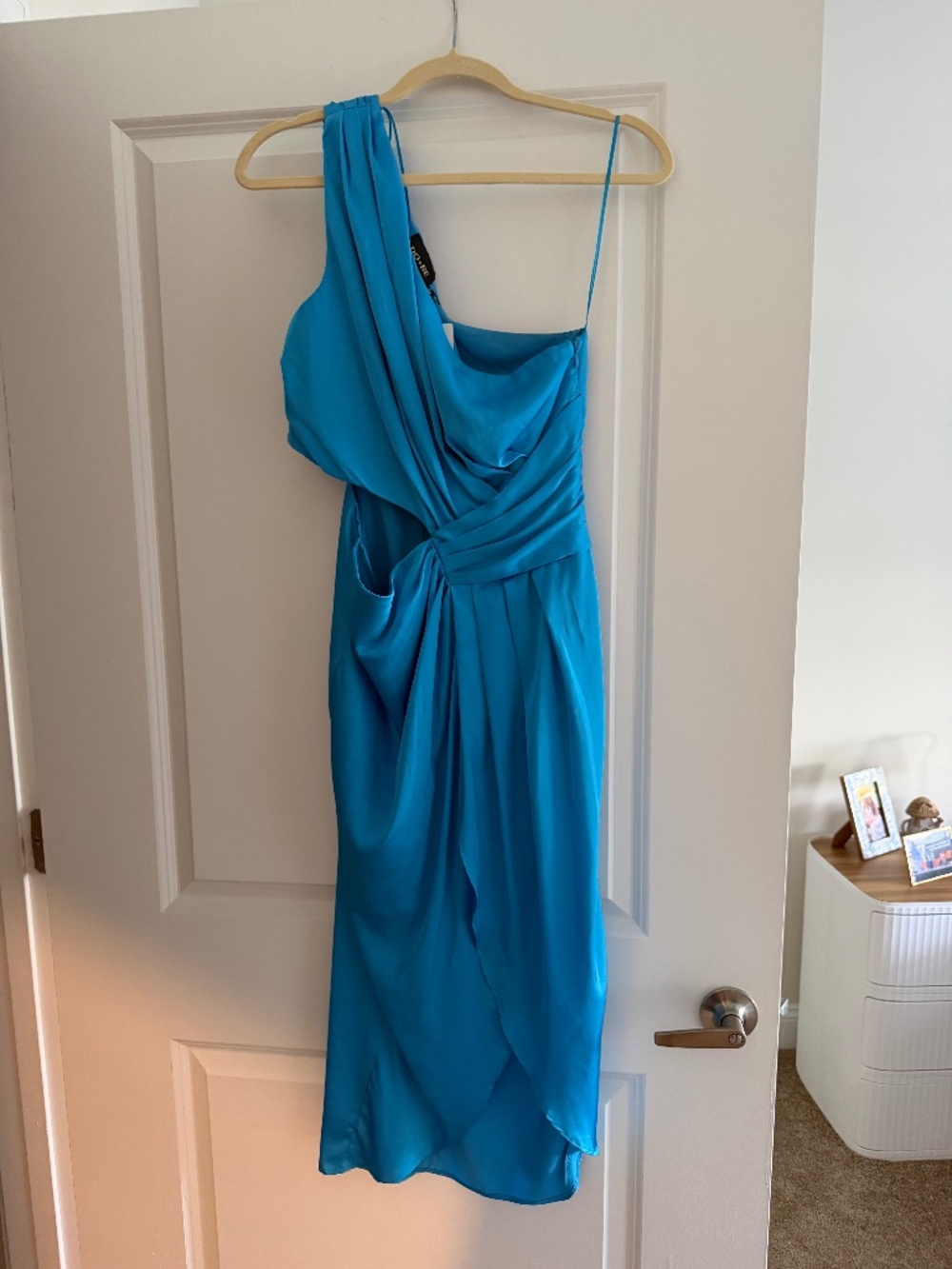 Aqua cocktail dress